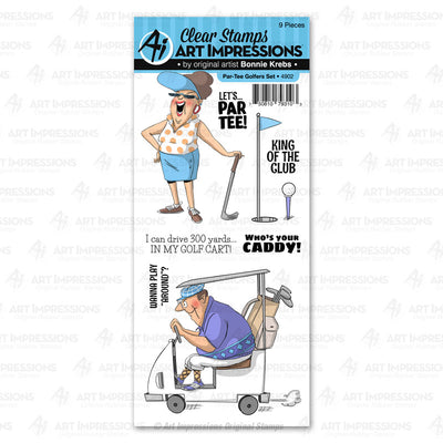 Art Impressions - Par-Tee Golfers Stamp Set