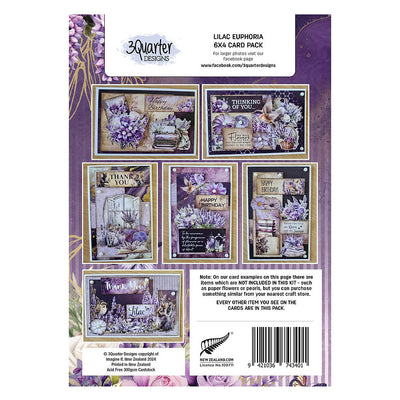 3Quarter Designs - Lilac Euphoria 6x4 Card Making Pack