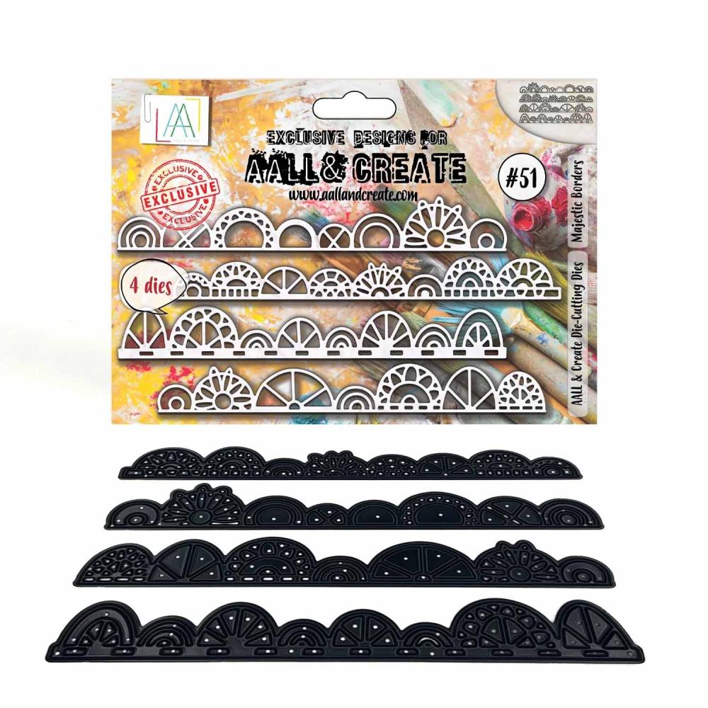 AALL And Create Die #51 - Majestic Borders 4/Pkg