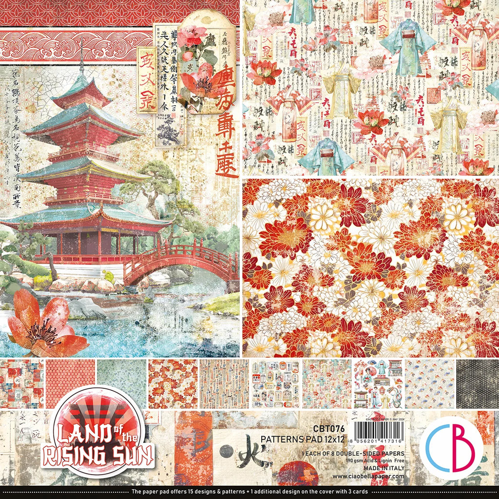 Ciao Bella - Land of the Rising Sun 12x12 Paper Pack 8/Pkg