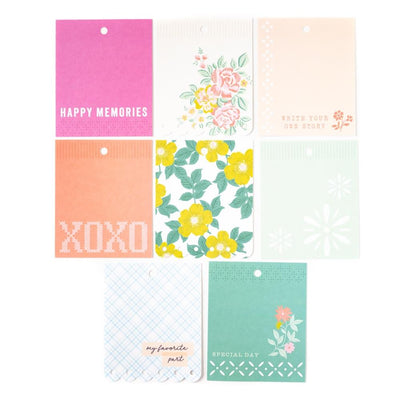 Pinkfresh - Picture Perfect Cardstock Die-Cuts Ephemera Tags Pack 8/Pkg
