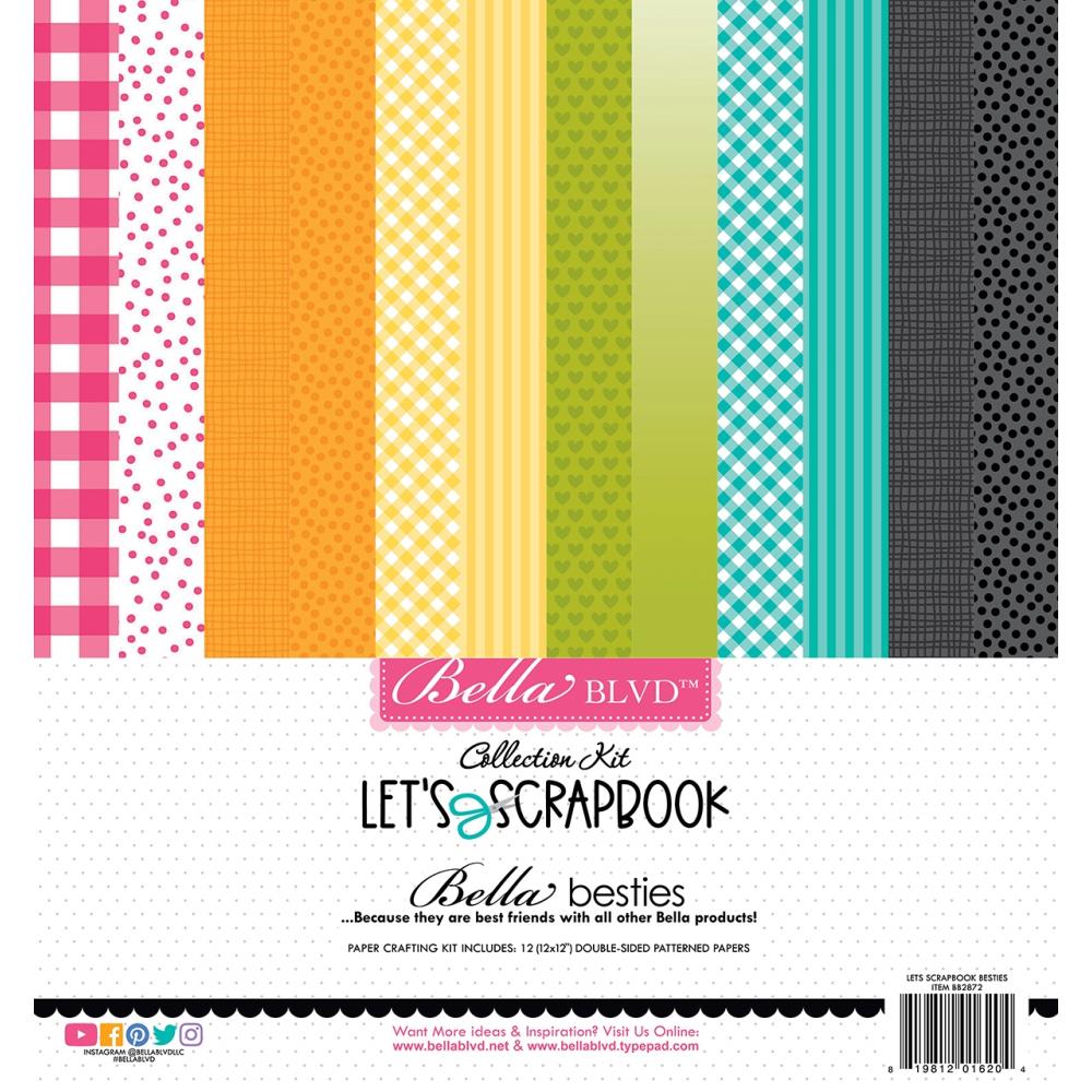 Bella Blvd - Let's Scrapbook Bella Besties Collection Kit 12/Pkg