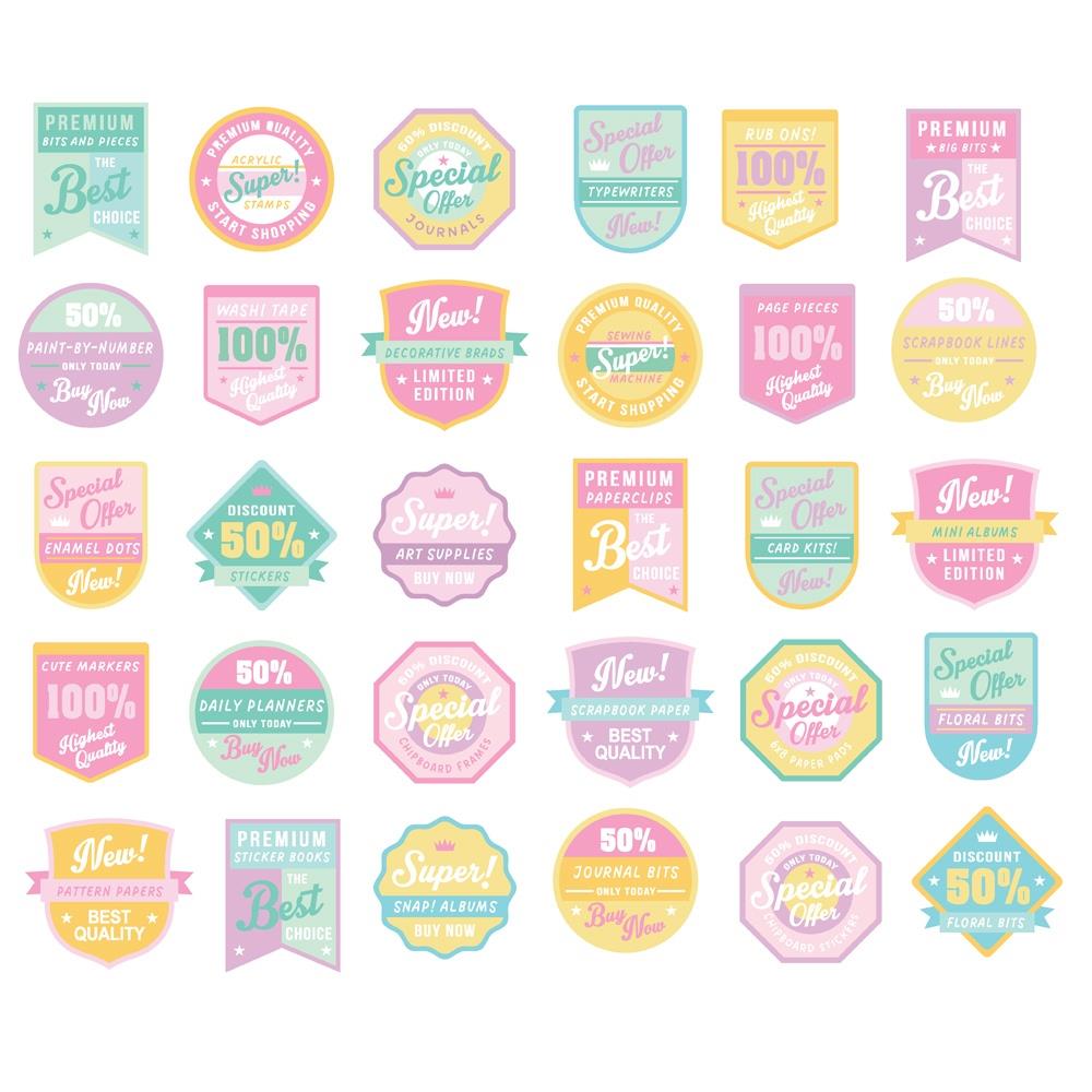 Simple Stories - Crafty Things - Patches Bits 30/Pkg