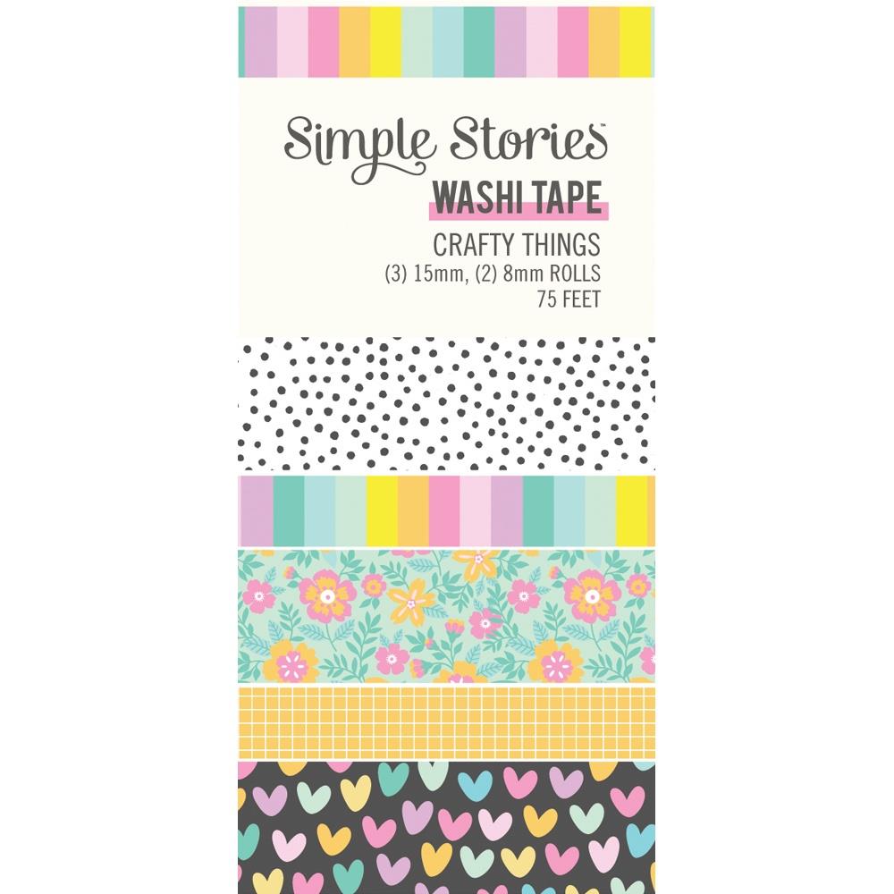 Simple Stories - Crafty Things - Washi Tape 5/Pkg