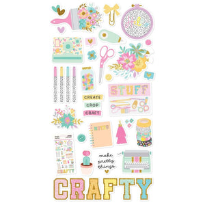 Simple Stories - Crafty Things - Chipboard Stickers