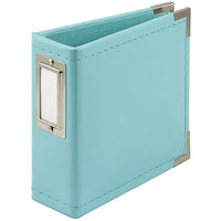 We R Paper Wrapped D-Ring Album 4"X4" - Aqua