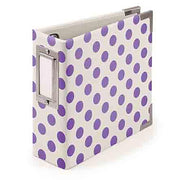 We R Paper Wrapped D-Ring Album 4"X4" - Neon Purple