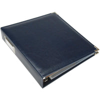 We R Classic Leather D-Ring Album 8.5"X11" - Navy