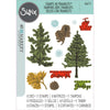 Sizzix Clear Stamp With Framlits Die By 49 And Market - Pine Holiday