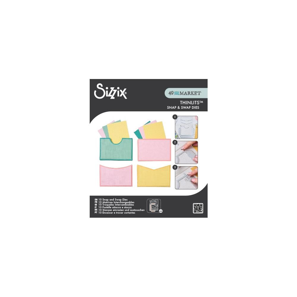 Sizzix Thinlits Snap and Swap by 49 and Market - Pocket Set 10/Pkg