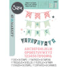 Sizzix Thinlits Die & A5 Stamp Set By 49 & Market 56/Pkg - Banner Bash