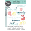 Sizzix Thinlits Die & A5 Stamp Set By 49 & Market 24/Pkg - Perfectly Imperfect
