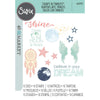 Sizzix Thinlits Die & A5 Stamp Set By 49 & Market 26/Pkg - Starlight Dreams