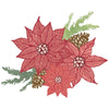 Sizzix Framelits Die & Stamp Set By 49 And Market 26/Pkg - Poinsettia Trio