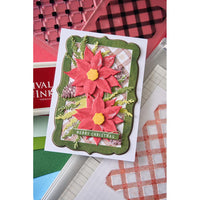 Sizzix Framelits Die & Stamp Set By 49 And Market 26/Pkg - Poinsettia Trio