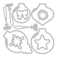 Sizzix Famelits Die & Stamp Set By 49 And Market 30/Pkg - Baubles