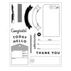 Sizzix Clear Stamp With Framlits Die By 49 & Market 62/Pk - Globetrotter's Mark