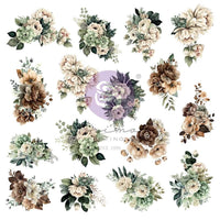Prima - The Home Baker Ephemera Floral 32/Pkg