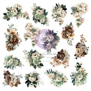 Prima - The Home Baker Ephemera Floral 32/Pkg