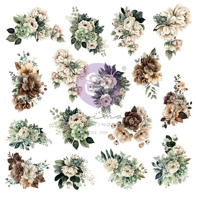 Prima - The Home Baker Ephemera Floral 32/Pkg