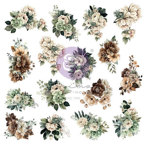 Prima - The Home Baker Ephemera Floral 32/Pkg