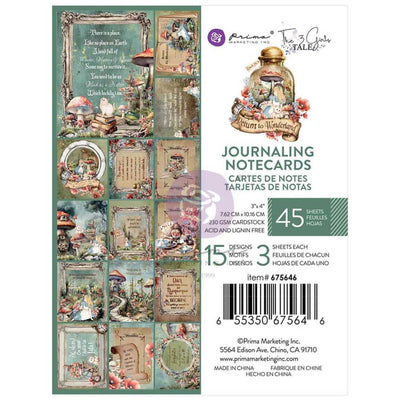 Prima - Return to Wonderland Journaling Cards 3x4