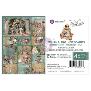 Prima - Return to Wonderland Journaling Cards 4x6" - 45/Pkg