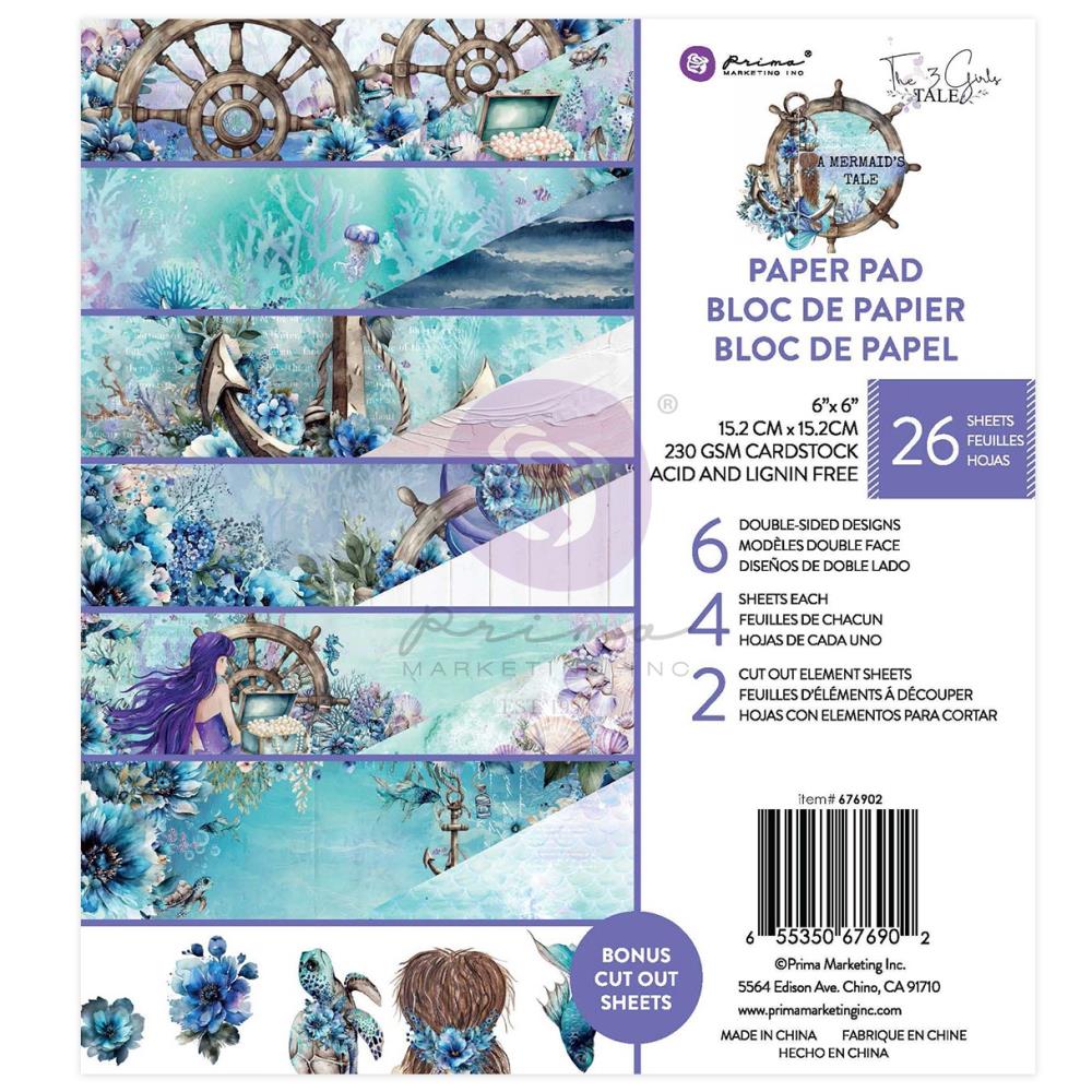 Prima - A Mermaid's Tale 6x6 Paper Pad