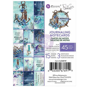 Prima - A Mermaid's Tale Journaling Notecards 3x4"