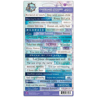 Prima - A Mermaid's Tale Chipboard Stickers 49/Pkg