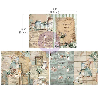 Prima - The Home Baker A4 Decoupage Sheets 3/PKG