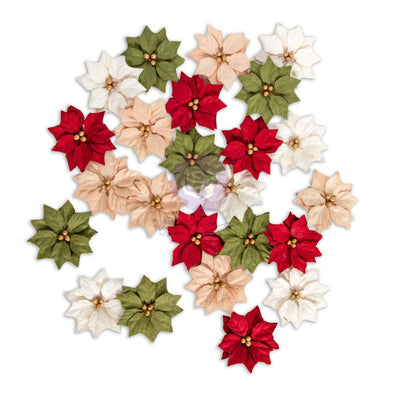 Prima - Twinkle & Treats Paper Flowers - Holiday Blooms 24/Pkg