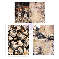 Prima - Bewitched A4 Decoupage 8.3"x11.7" each - 3 Sheets