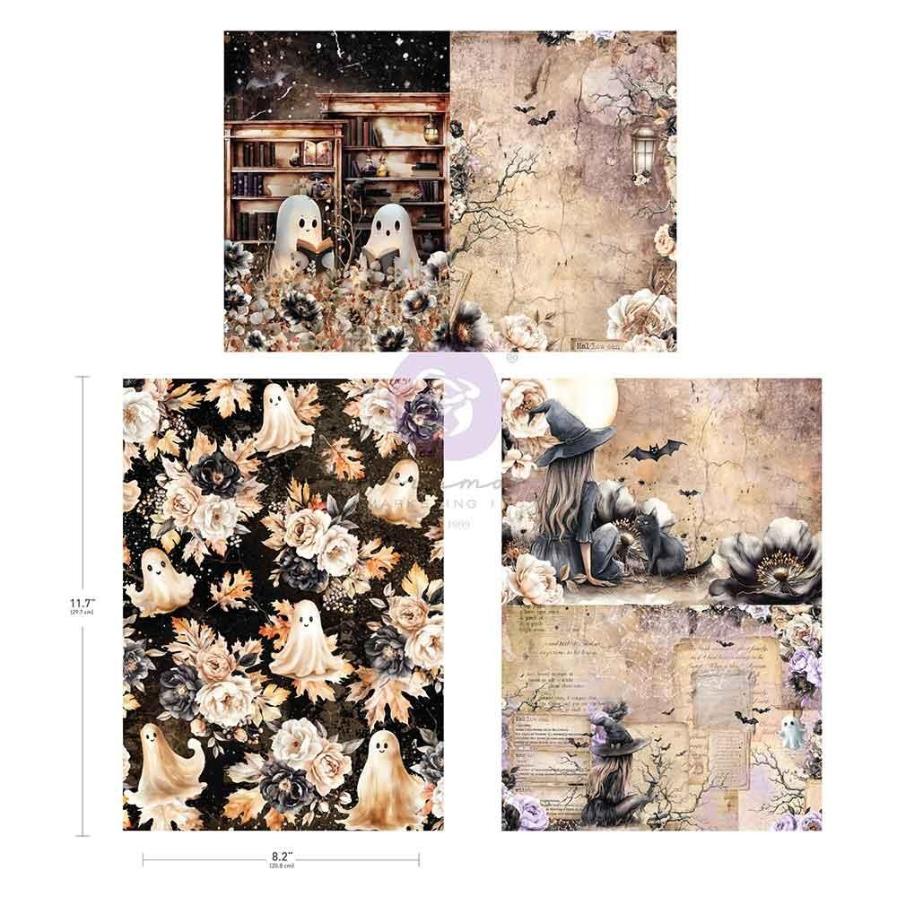 Prima - Bewitched A4 Decoupage 8.3"x11.7" each - 3 Sheets