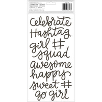 American Crafts - Girl Squad Thickers Stickers 5.5"X11" 30/Pkg