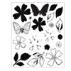 Sizzix Clear Stamp With Framlits Die By 49 & Market 19/Pk - Sweet Springs