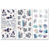 49 and Market - Plume & Petals Blendable Rub-On Transfer Set 6"X12"