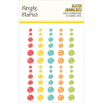 Simple Stories - Sweet Summertime Glitter Enamel Dots