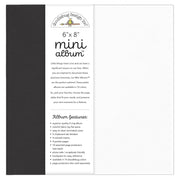 Doodlebug Design - Monochromatic Collection - 6 x 8 Album - Beetle Black