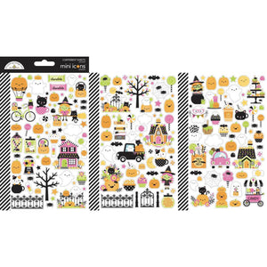 Doodlebug - Hey Pumpkin Mini Icon Stickers 3 Sheets