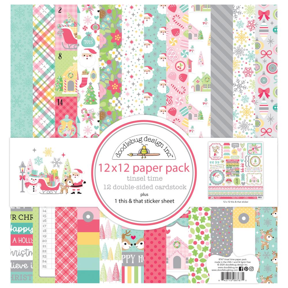 Doodlebug - Tinsel Time 12x12 Collection Pack