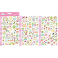 Doodlebug - Butterfly Kisses Mini Stickers - Icons