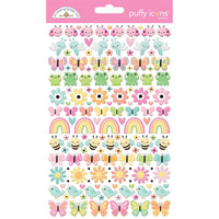 Doodlebug - Butterfly Kisses Puffy Icon Stickers