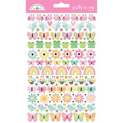 Doodlebug - Butterfly Kisses Puffy Icon Stickers