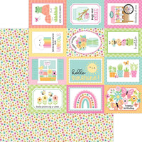 Doodlebug - Butterfly Kisses Paper - Bitty Blossoms