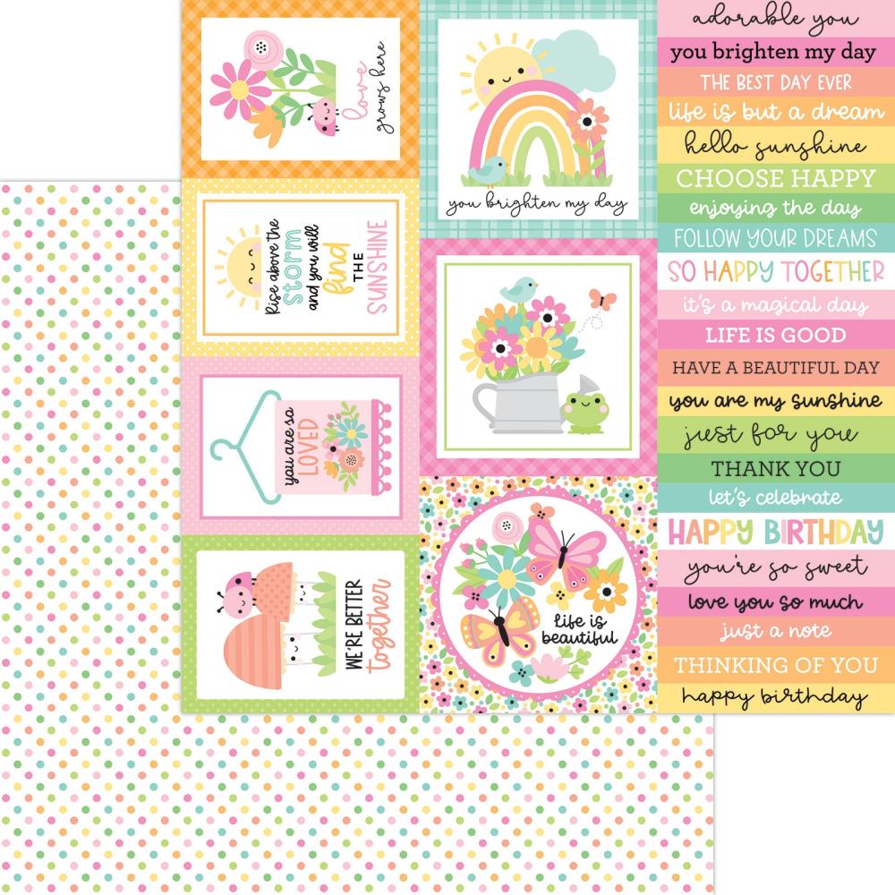 Doodlebug - Butterfly Kisses Paper - Color-Fetti