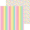 Doodlebug - Butterfly Kisses Paper - Rainbow's End