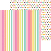 Doodlebug - Butterfly Kisses Paper - Rainbow's End