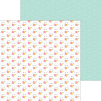 Doodlebug - Butterfly Kisses Paper - Rainbow Skies