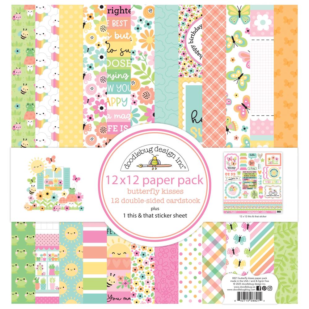 Doodlebug - Butterfly Kisses 12x12 Collection Pack
